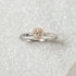 N°6 PTarm classy combination ring 0.3ct