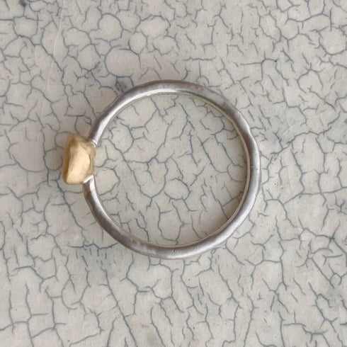 N°6 PTarm classy combination ring 0.3ct