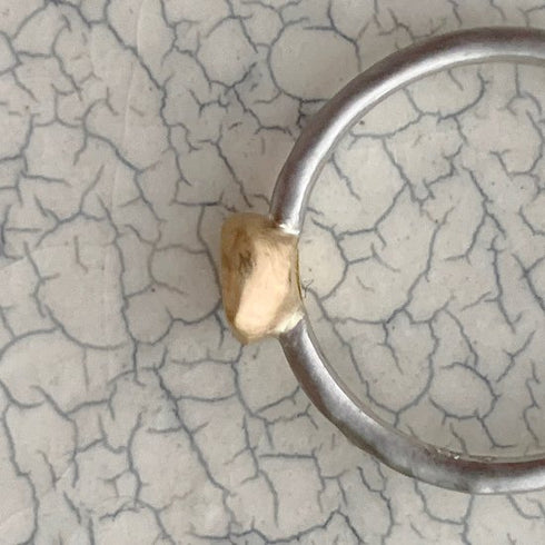 N°6 PTarm classy combination ring 0.3ct