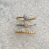 N°6 PTarm classy combination ring 0.3ct