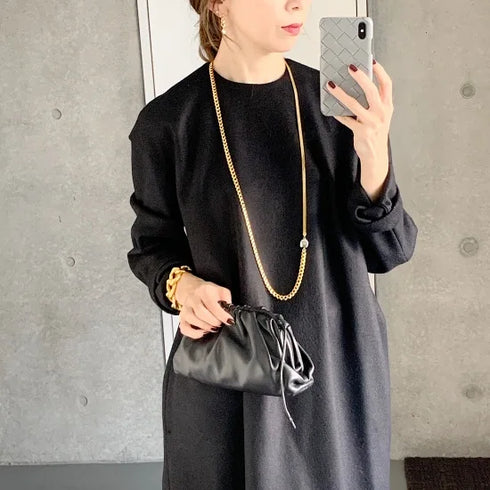 long combination necklace