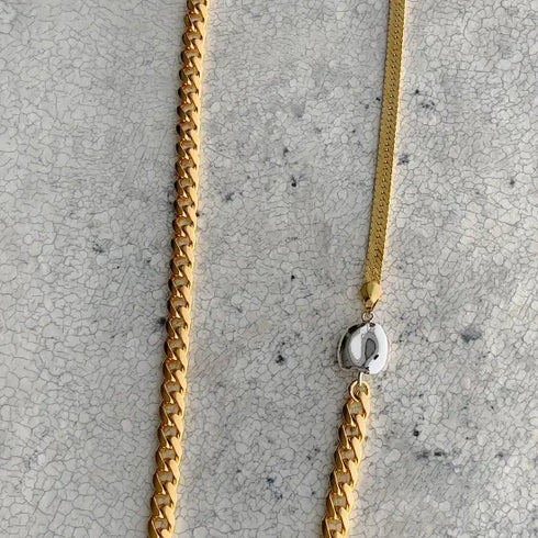 long combination necklace
