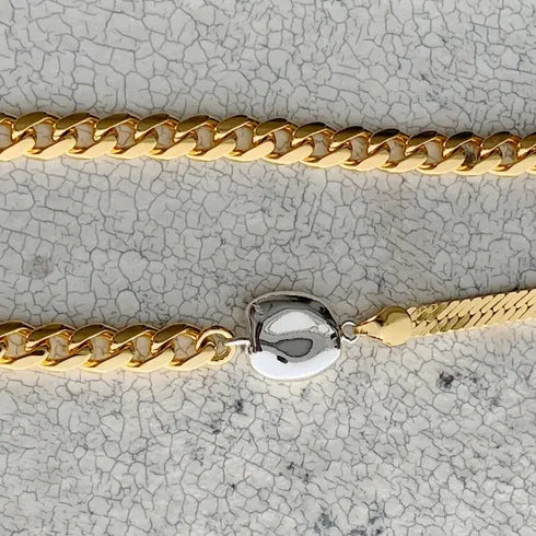 long combination necklace