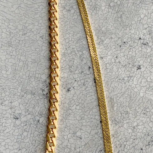 long combination necklace