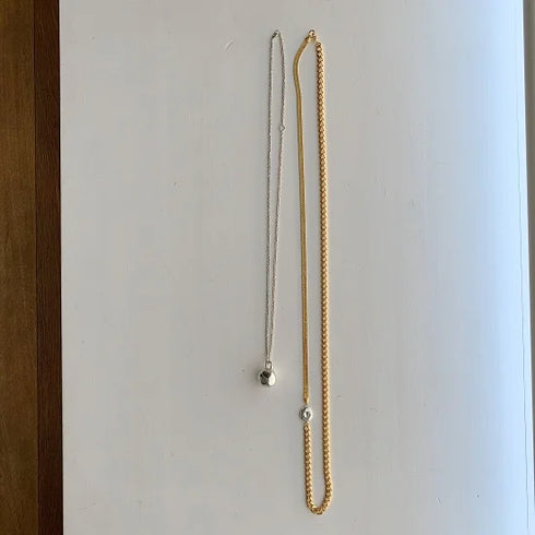 long combination necklace