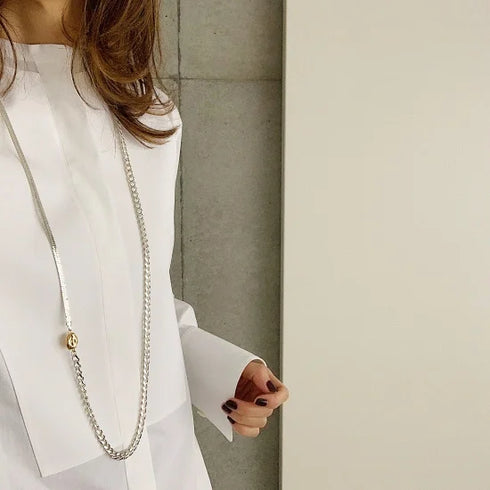long combination necklace