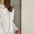 long combination necklace
