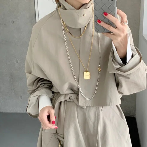 long combination necklace