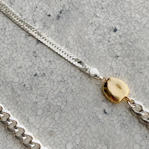 long combination necklace