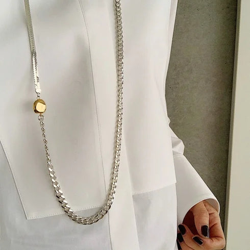 long combination necklace