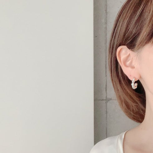 kotama brass hoop pierce/earring