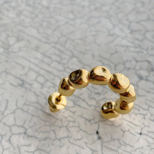 kotama brass hoop pierce/earring