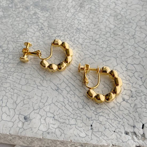 kotama brass hoop pierce/earring