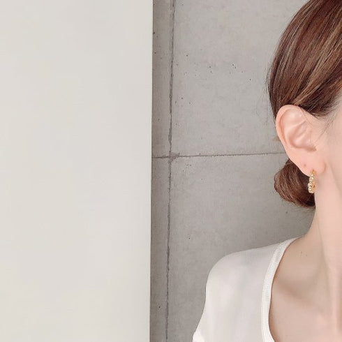 kotama brass hoop pierce/earring