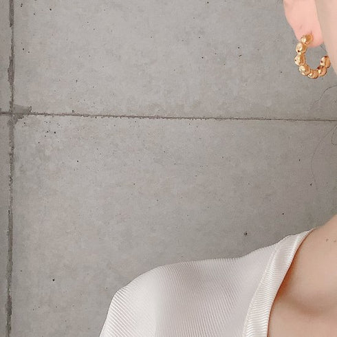 kotama brass hoop pierce/earring