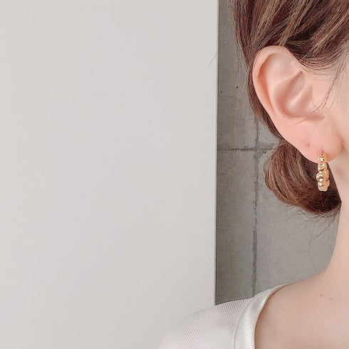 kotama brass hoop pierce/earring