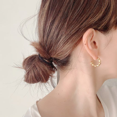 kotama brass hoop pierce/earring