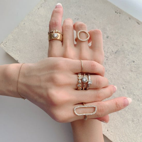 N°15 curvy diamond ring