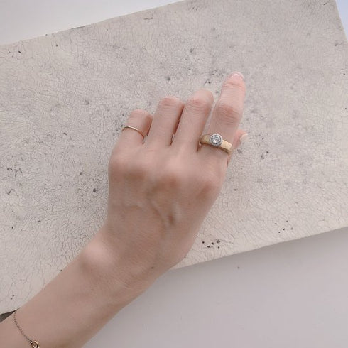 N°14 K18arm luxe combination ring