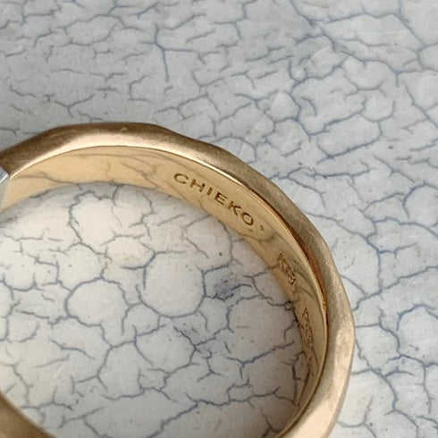 N°18 K18arm princess diamond ring 0.7ct up