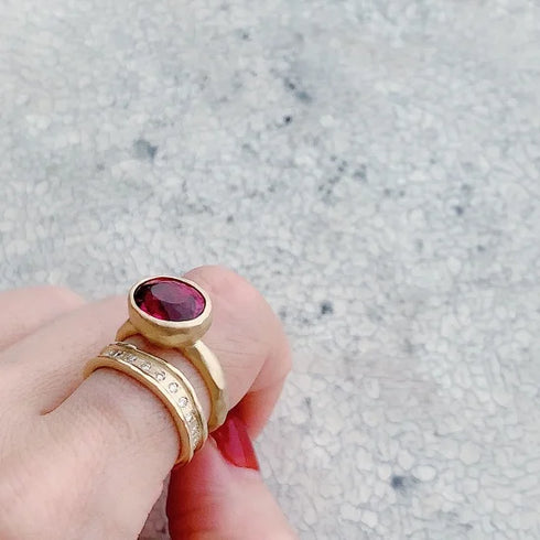 N°23 jewel ring † rubellite
