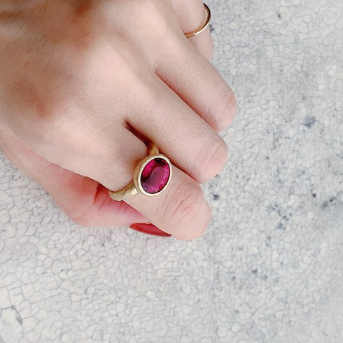 N°23 jewel ring † rubellite