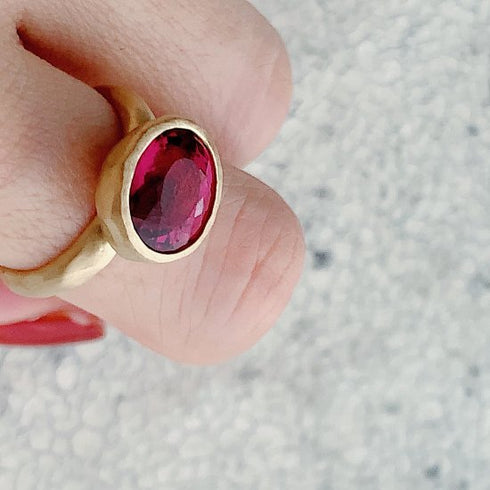 N°23 jewel ring † rubellite