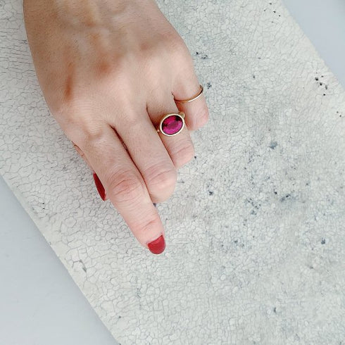 N°23 jewel ring † rubellite