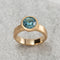 N°24 jewel ring † blue zircon