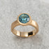 N°24 jewel ring † blue zircon