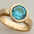 N°24 jewel ring † blue zircon