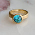 N°24 jewel ring † blue zircon