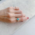 N°24 jewel ring † blue zircon