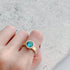 N°24 jewel ring † blue zircon
