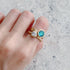 N°24 jewel ring † blue zircon