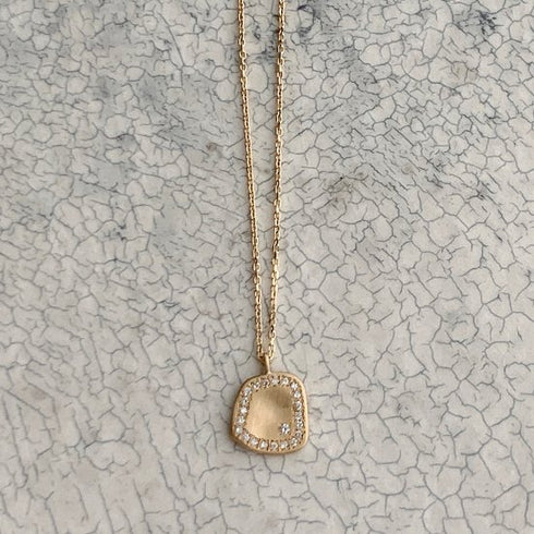 N°30 plate diamond necklace