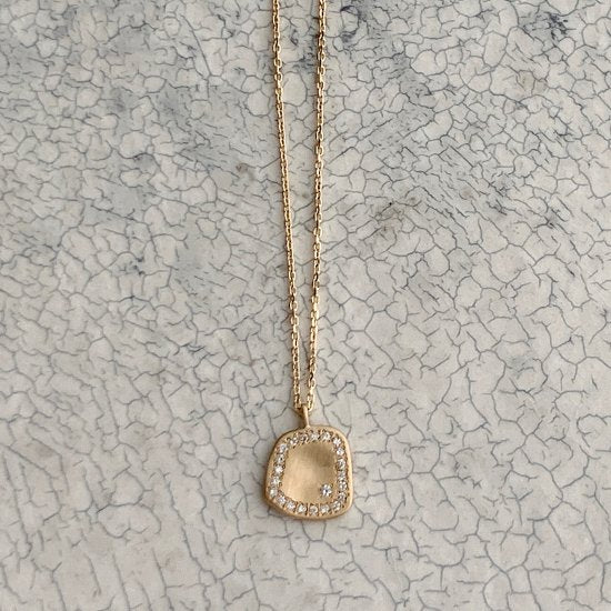 N°30 plate diamond necklace