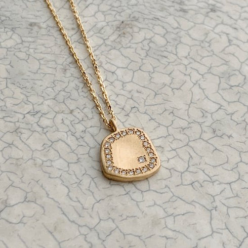 N°30 plate diamond necklace