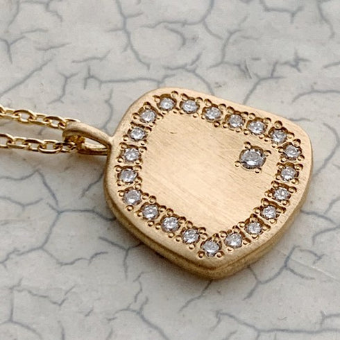 N°30 plate diamond necklace