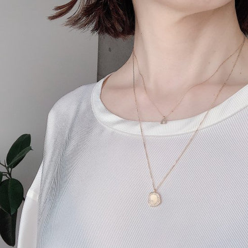 N°30 plate diamond necklace