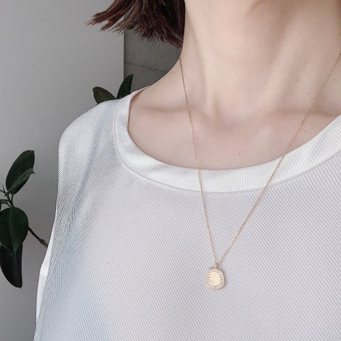 N°30 plate diamond necklace