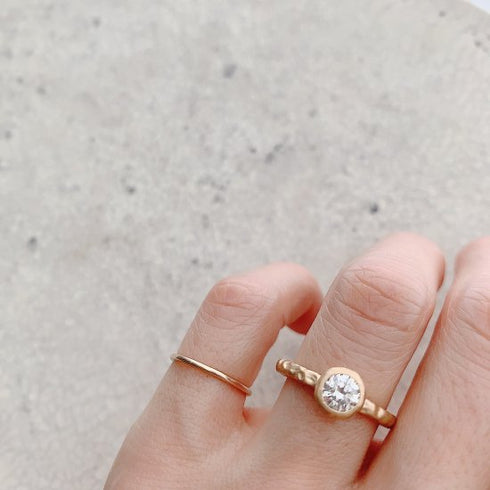 N°3 K18YG luxe diamond ring 0.5ct