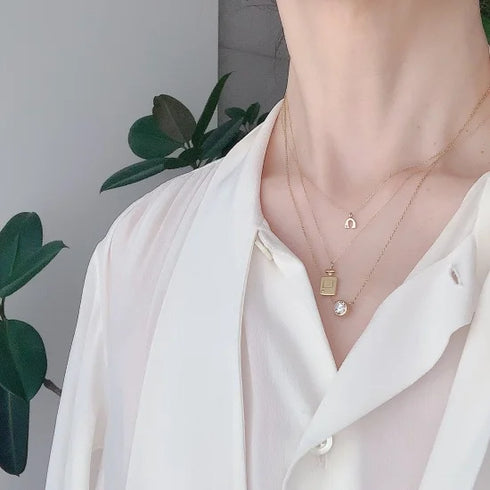 K10YG minimum bonheur necklace