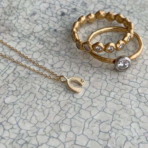 K10YG minimum bonheur necklace