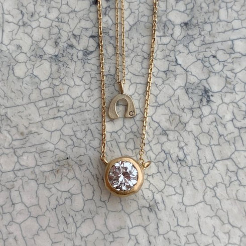 K10YG minimum bonheur necklace