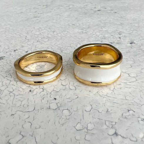 gold bobbin † white