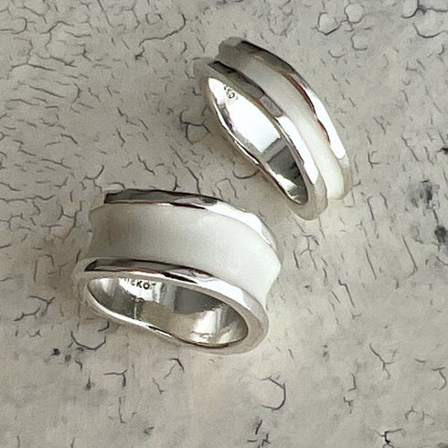 silver bobbin † white