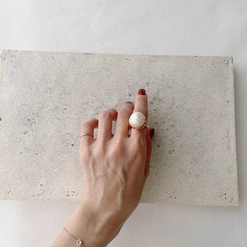 big pearl ring