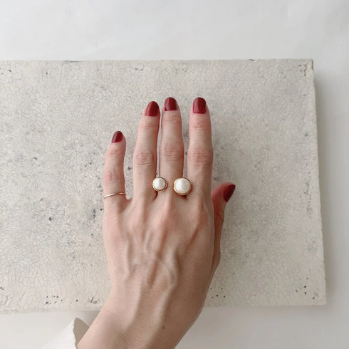 pearl combination ring
