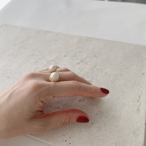 pearl combination ring